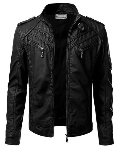 Mens real sheepskin black - real,